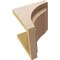Ekena Millwork 8"W x 8"D x 8"H Wide Helena Rough Cedar Woodgrain TimberThane Corbel, Primed Tan CORUR08X08X08HELRCPR - alternate 6